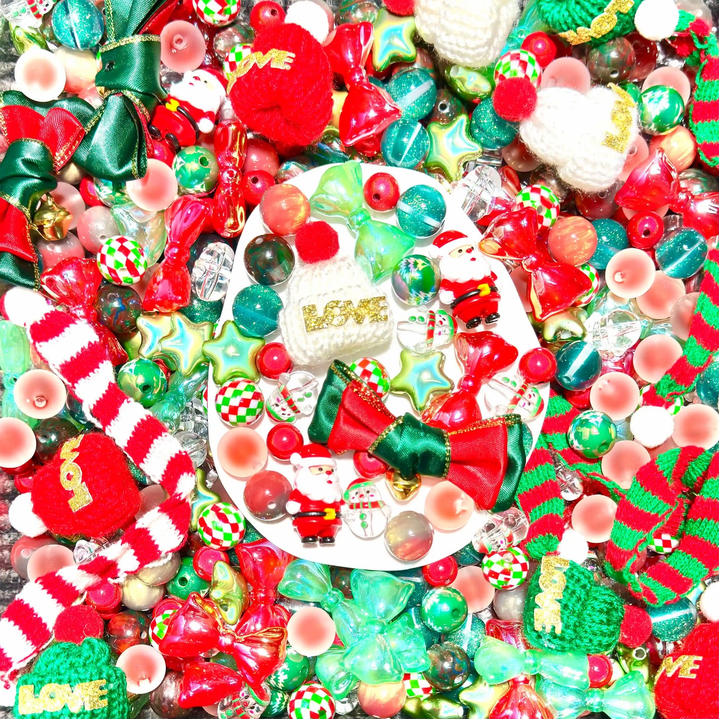 【NEW Arrival +1 Scoop】Santa's Wishes for Bracelet/Phone Chain/Car Handing/Pen- Open in live