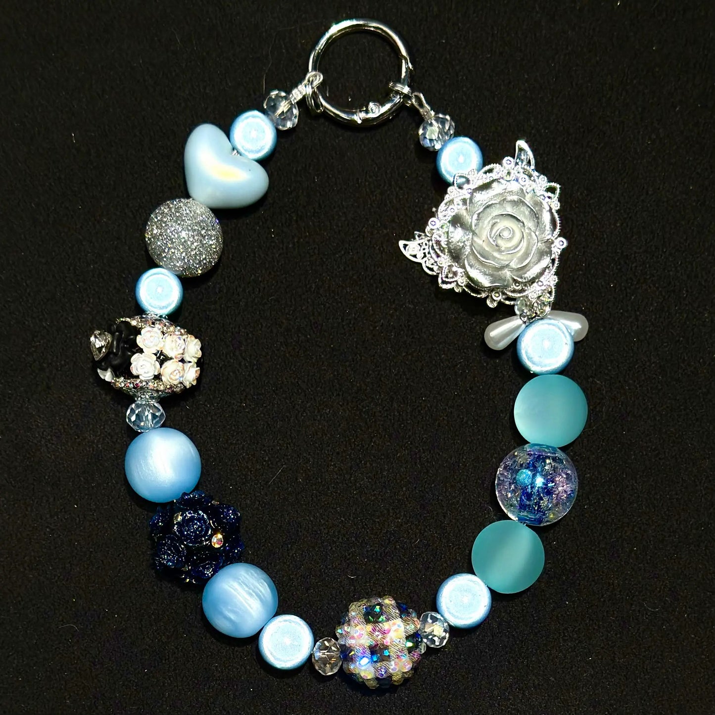 Ima’s Moonlit Dream Mix for Key /Phone Chain/Bracelet/Pen/Necklace- Open in live