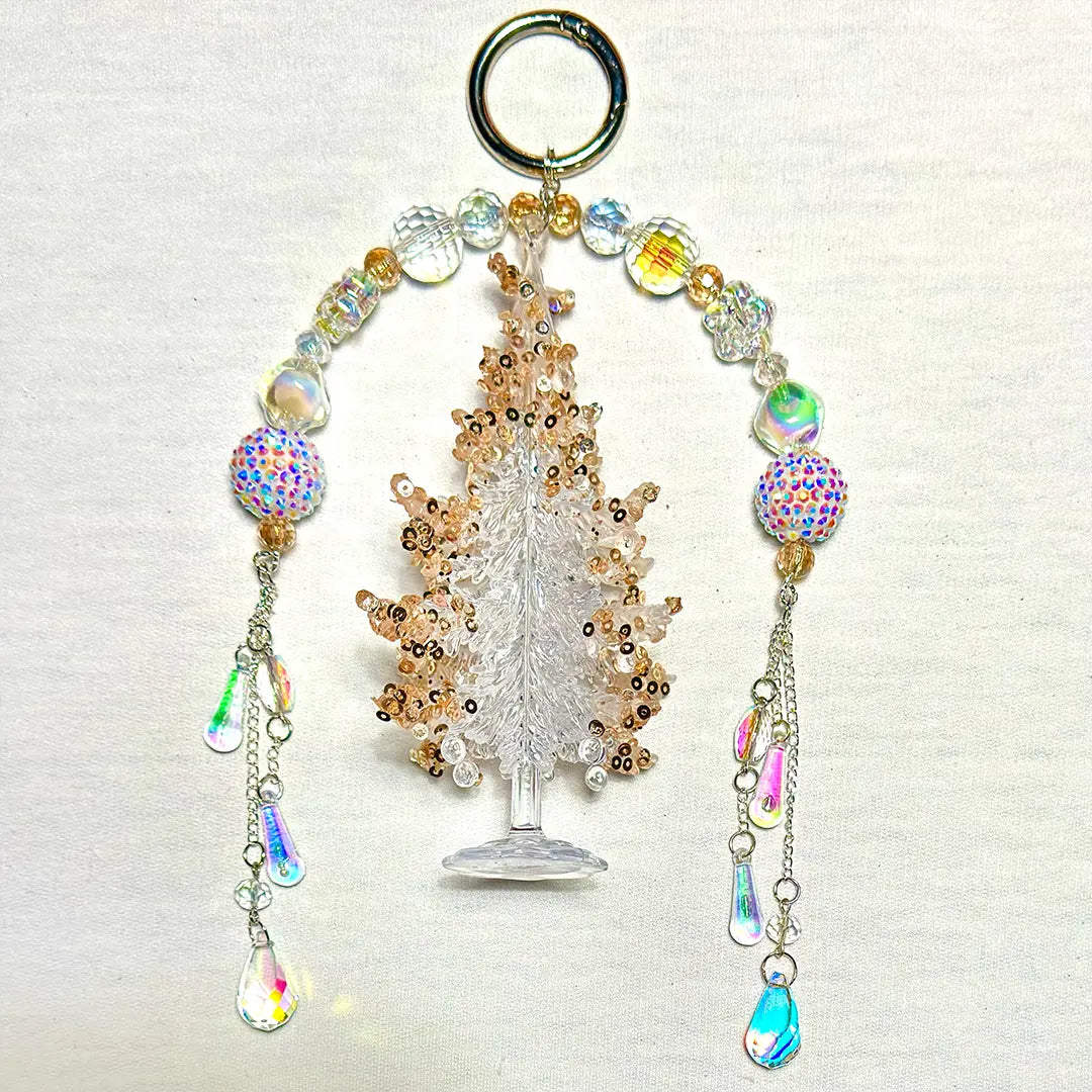 Snow Xmas for Car Hanging/Key/Phone Chain/Bracelet/Necklace/Pen- Open in live