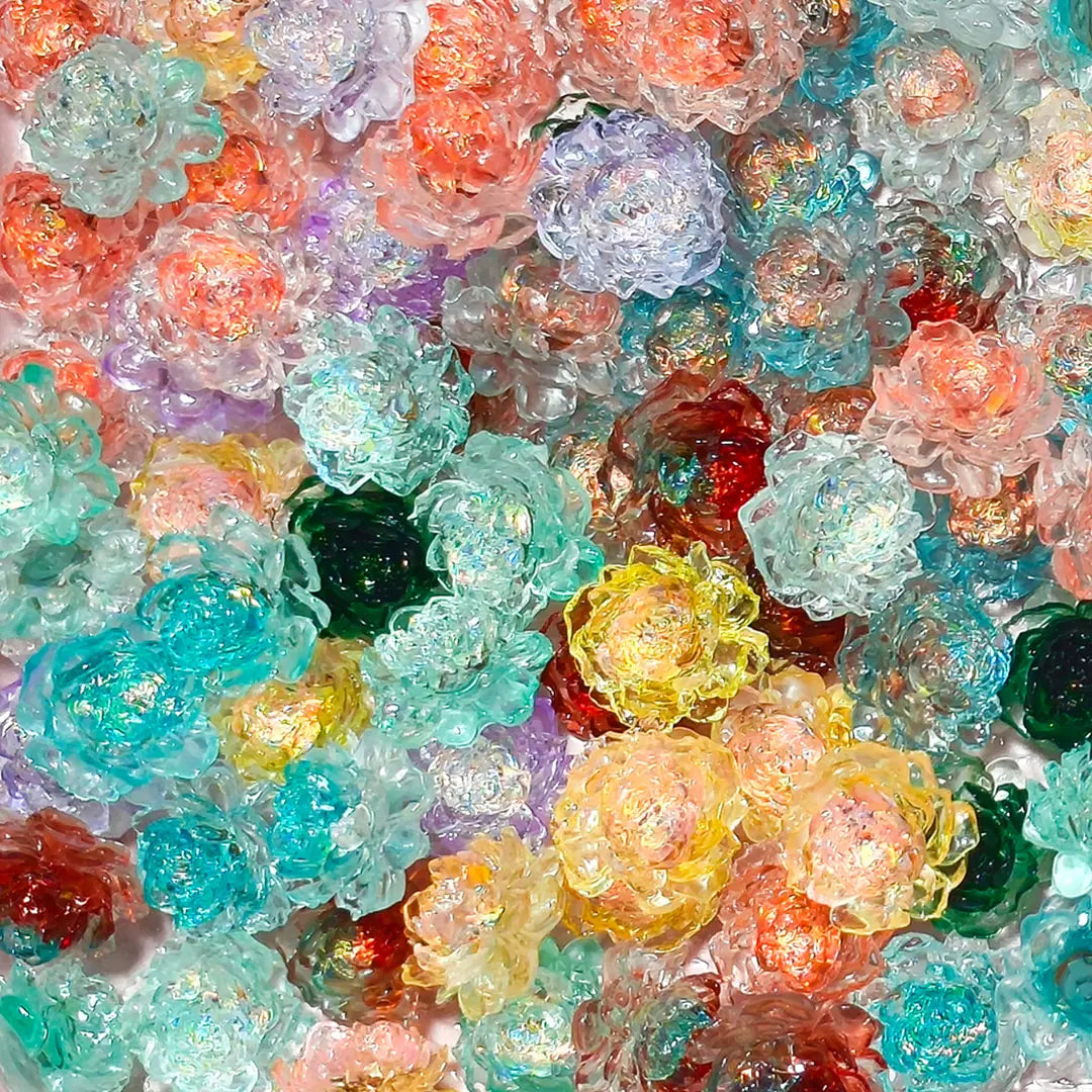 【Glowing】Petal Bloom(Glowing Resin Flower Light) - Open in live