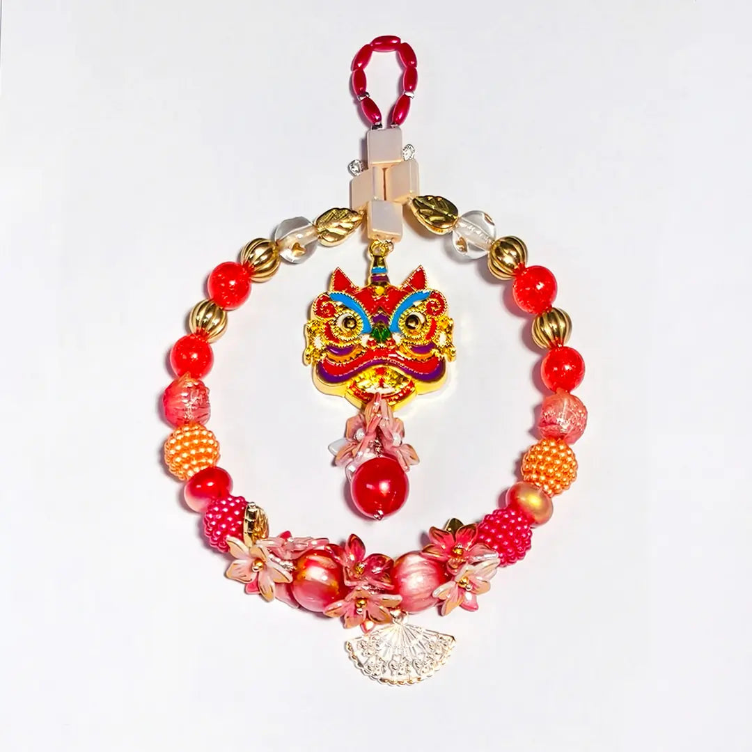 Dancing Lion for Bracelet/Hanging/Pen - Open in live