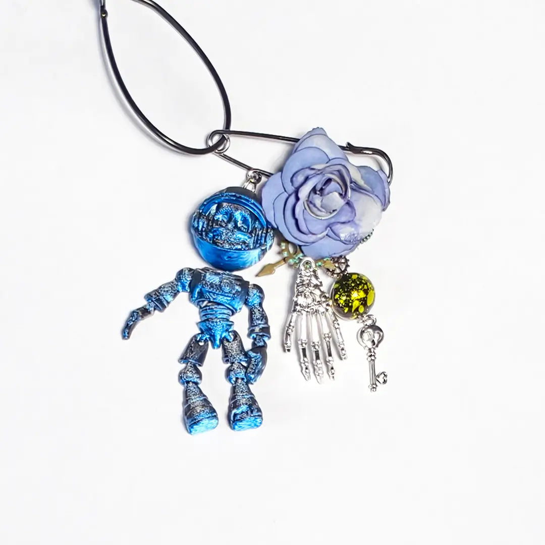 Mecha Skeleton for Bracelet/Hanging/Pen - Open in live