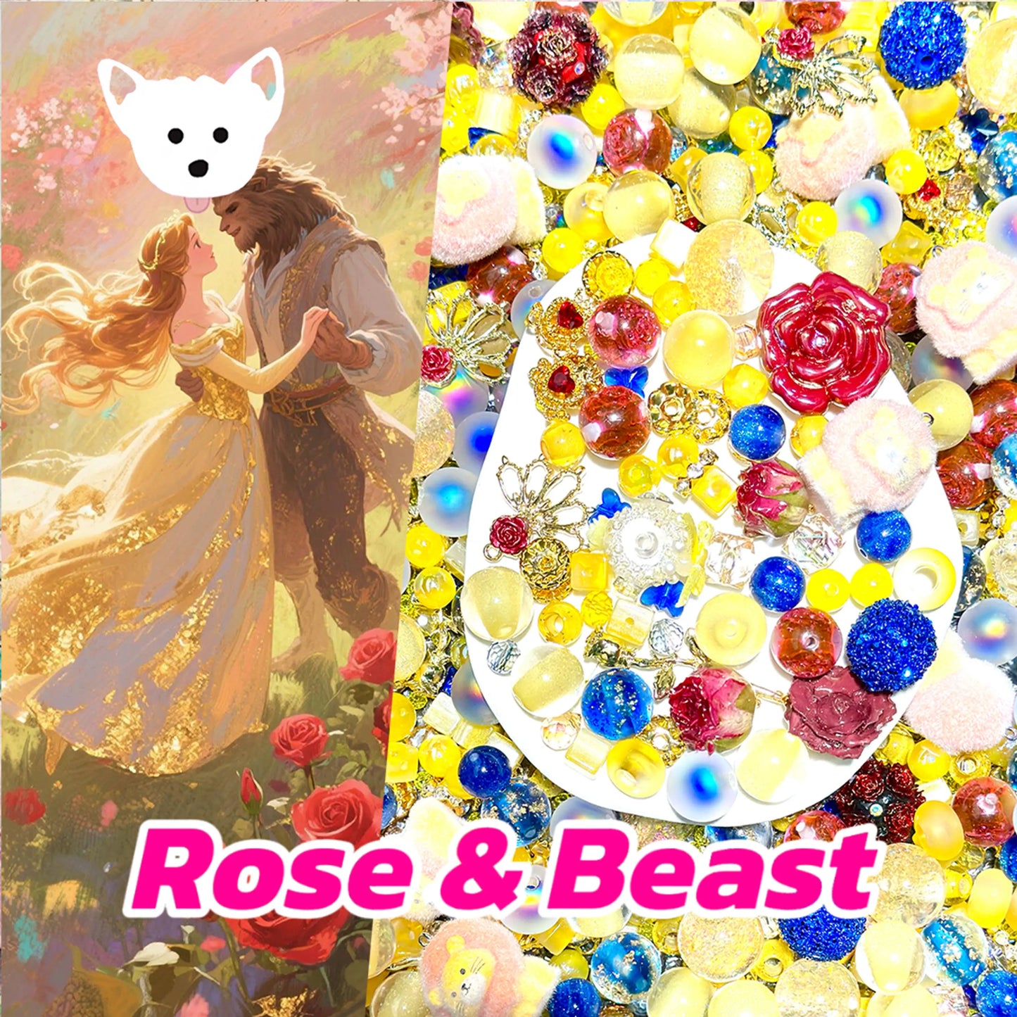【NEW Arrival +1 Scoop】【Master】Rose & Beast for Bracelet/Phone Chain/Car Handing/Pen- Open in live