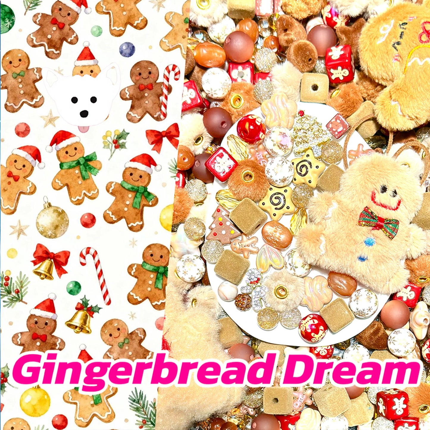 【NEW Arrival +1 Scoop】Gingerbread Dream for Bracelet/Phone Chain/Car Handing/Pen- Open in live