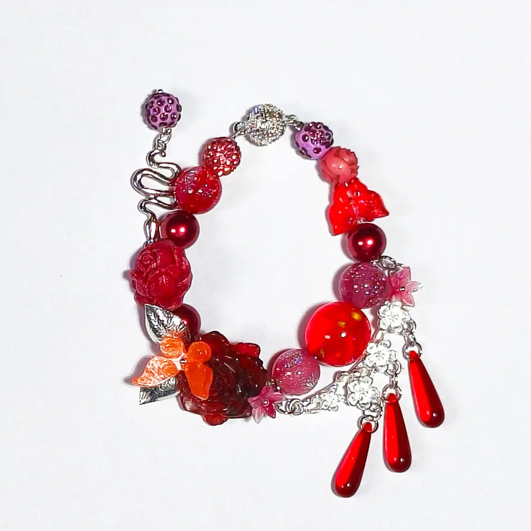 Scarlet Silver Priestess for Bracelet/Pen/Hanging- Open in live