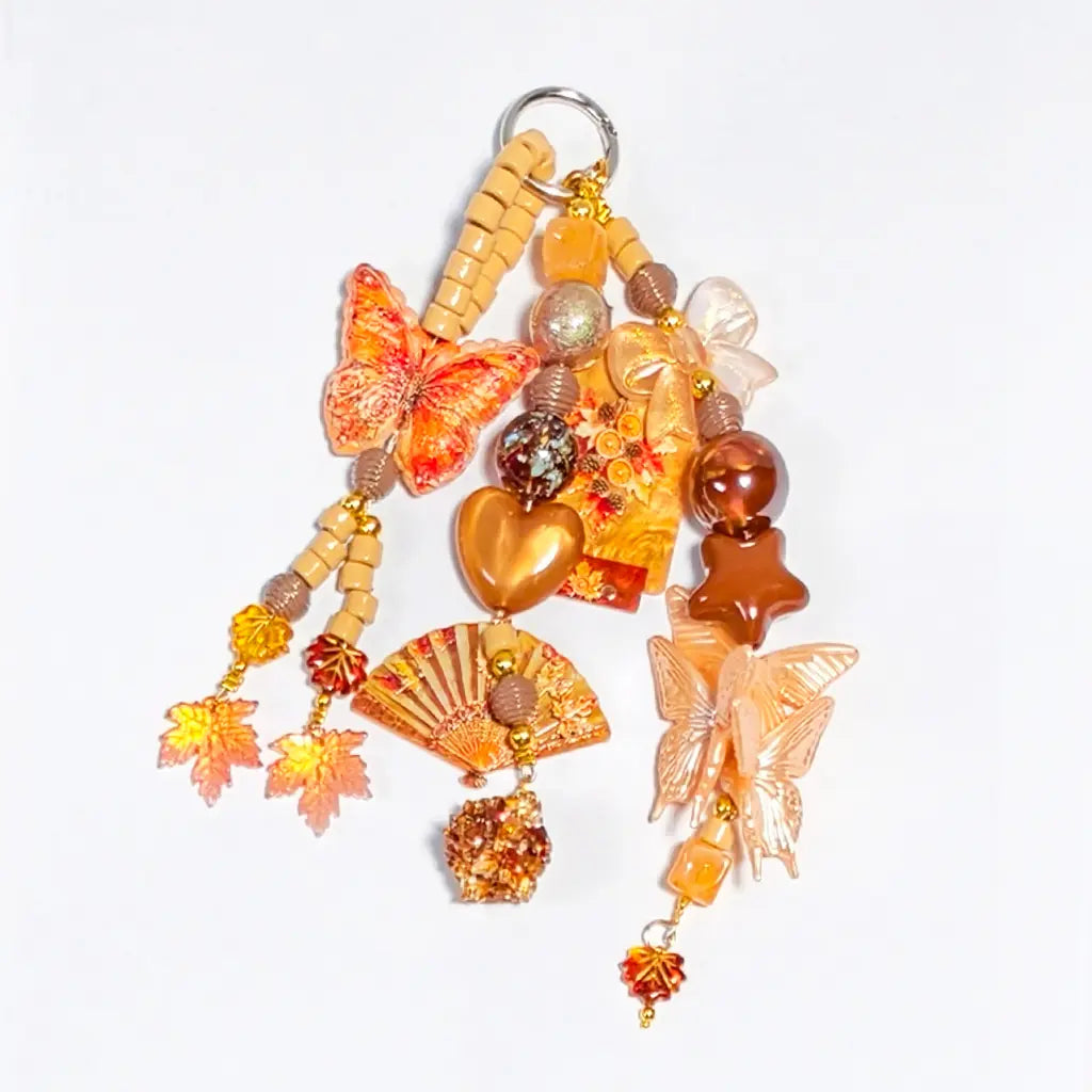 Twilight Autumn Butterfly for Bracelet/Hanging/Phone Chain - Open in live