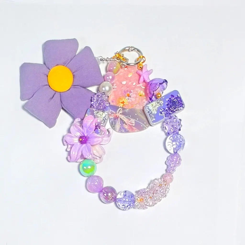 Wisteria in Spring for Bracelet/Hanging/Phone Chain/Pen - Open in live