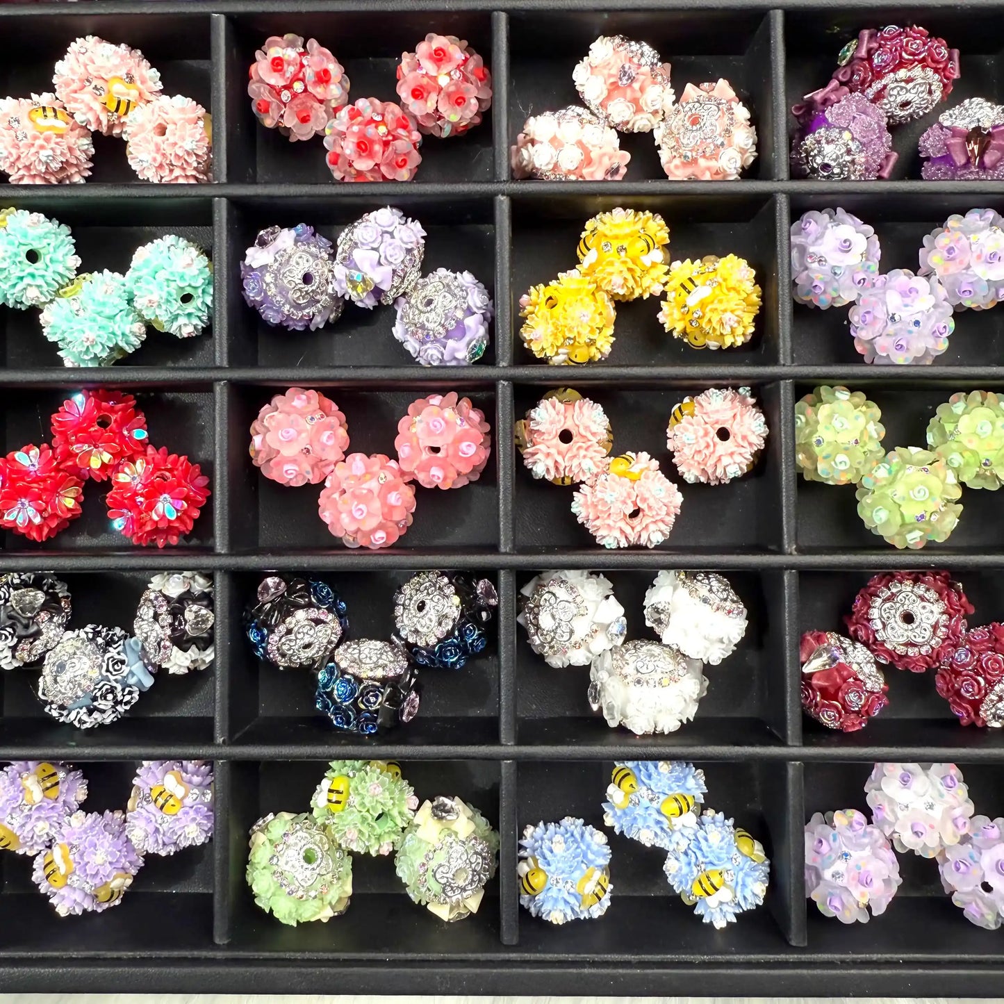 Flower Beads Blind Bag for Beadable Pen\Keychain - Open in live
