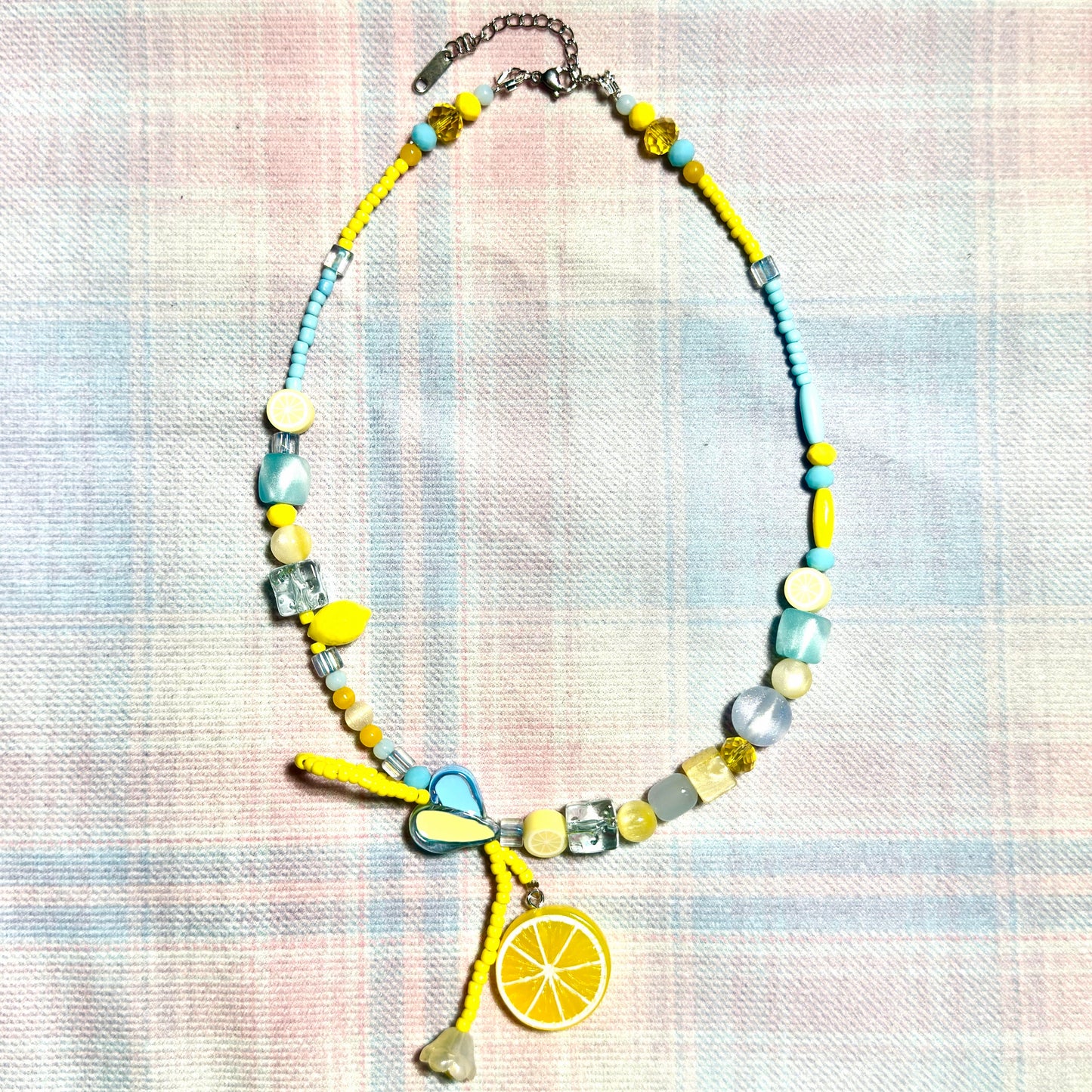 Azure Lemon Mix for Key/Phone Chain/Bracelet/Necklace- Open in live