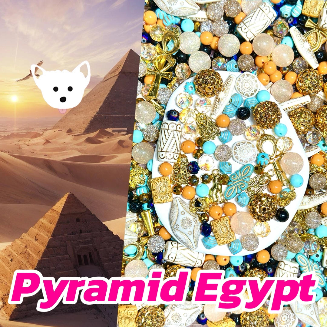 Pyramid  Egypt for Key/Phone Chain/Bracelet/Necklace- Open in live