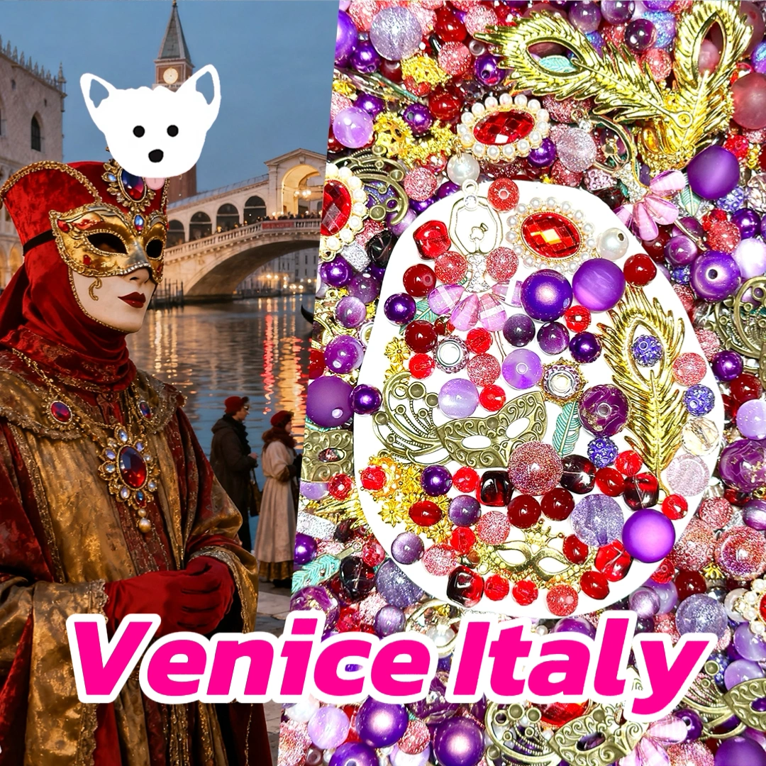 Venice Italy for Key/Phone Chain/Bracelet/Necklace- Open in live