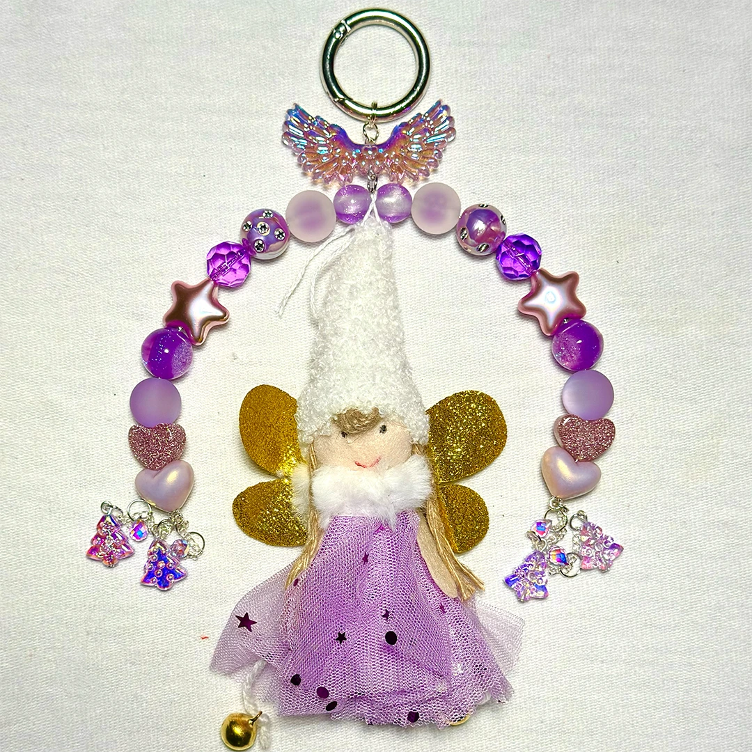 【New Arrival+1 Scoop】Snow Angle for Phone Chain/Car Hanging/Pen- Open in live