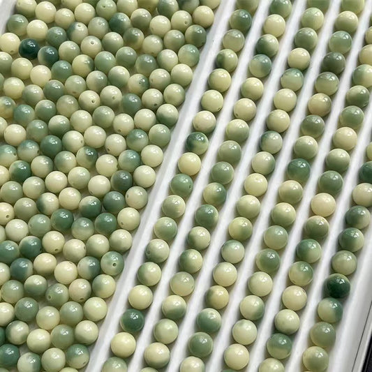 【13mm Green Lemon】 Fantast High Quality Natural Bodhi Beads