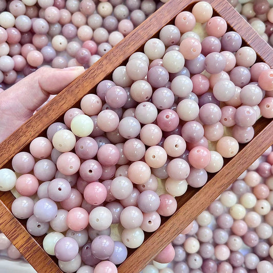 【HOT】 【12mm Pink & Purple】 Fantast High Quality Natural Bodhi Beads