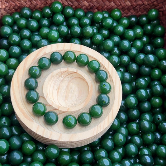 【12mm Black Green】 Fantast High Quality Natural Bodhi Beads