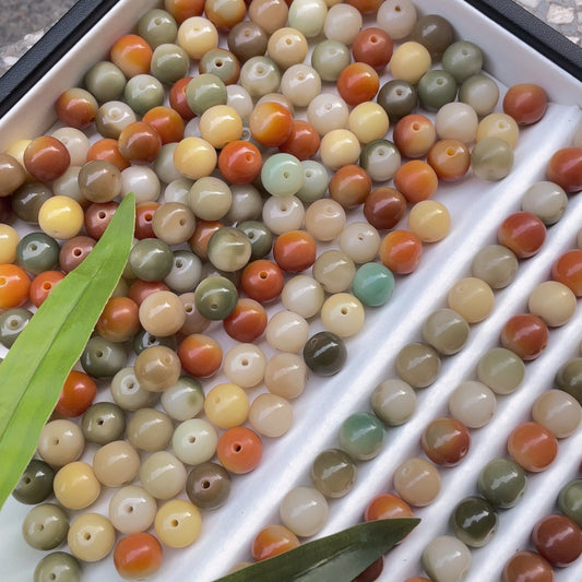 【11mm Mixed Yellow & Green】 Fantast High Quality Natural Bodhi Beads