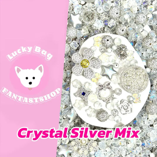 Crystal Silver Mix for Bracelet/ Key Chain - Open in live