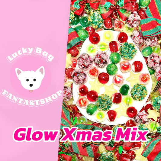 Glow Xmas Mix for Key /Phone Chain/Bracelet/Pen/Necklace- Open in live