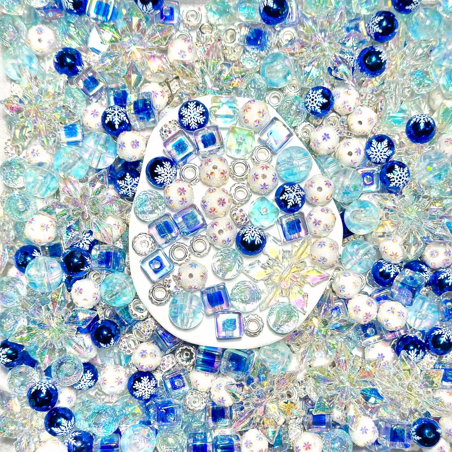 Snowy Xmas Mix for Key /Phone Chain/Bracelet/Pen/Necklace- Open in live