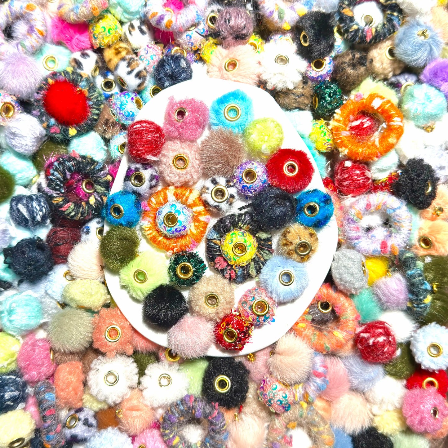 Fluffy Sweet Mix  for Key /Phone Chain/Bracelet/Pen/Necklace/Earring- Open in live