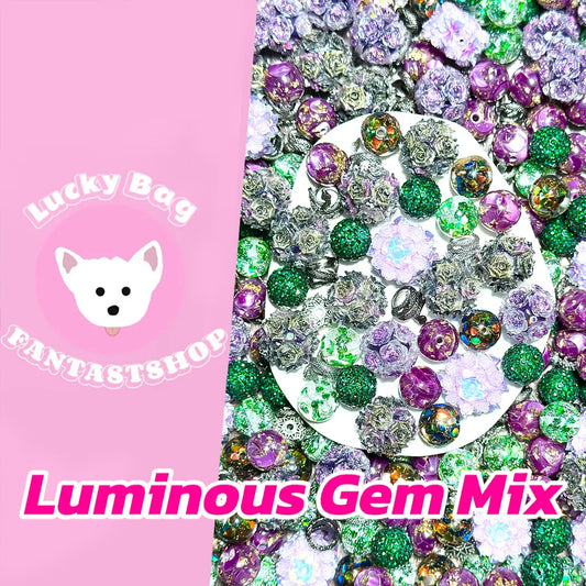 Luminous Gem Mix for Key /Phone Chain/Bracelet/Pen/Necklace- Open in live