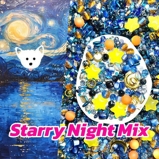 Starry Night Mix for Key /Phone Chain/Bracelet/Necklace- Open in live