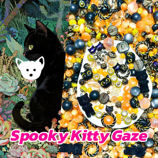 【New Arrival+1 Scoop】Spooky Kitty Gaze for Key/Phone Chain/Bracelet/Necklace- Open in live
