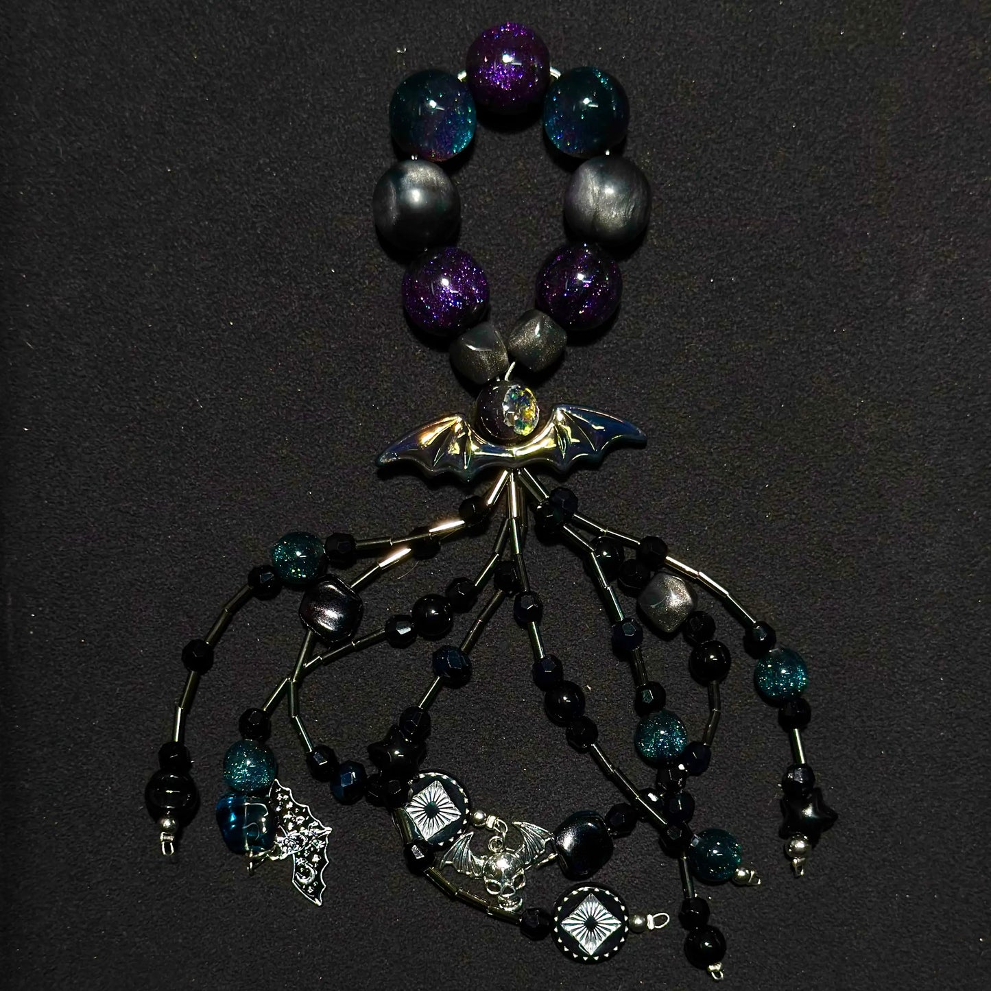 【New Arrival+1 Scoop】Gothic Bat Gleam for Key/Phone Chain/Bracelet/Necklace- Open in live