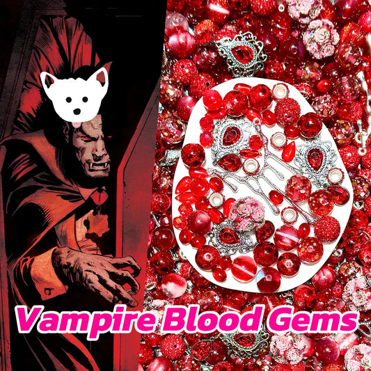【New Arrival+1 Scoop】Vampire Blood Gems for Key/Phone Chain/Bracelet/Necklace- Open in live
