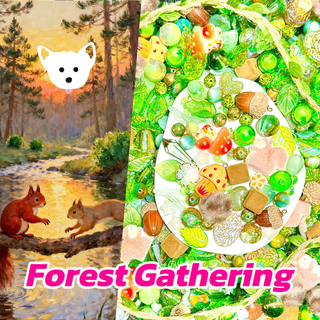 【 Co-Creation】Forest Gathering for Bracelet/Necklace/Car Handing/Pen- Open in live