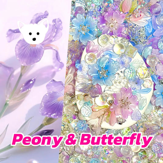 Peony & Butterfly for Car Handing - Open in live