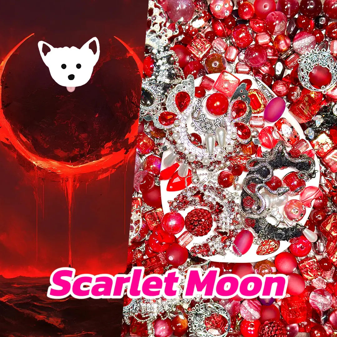【New Arrival+1 Scoop】【Master】Scarlet Moon for Bracelet/Keychain/Pen - Open in live