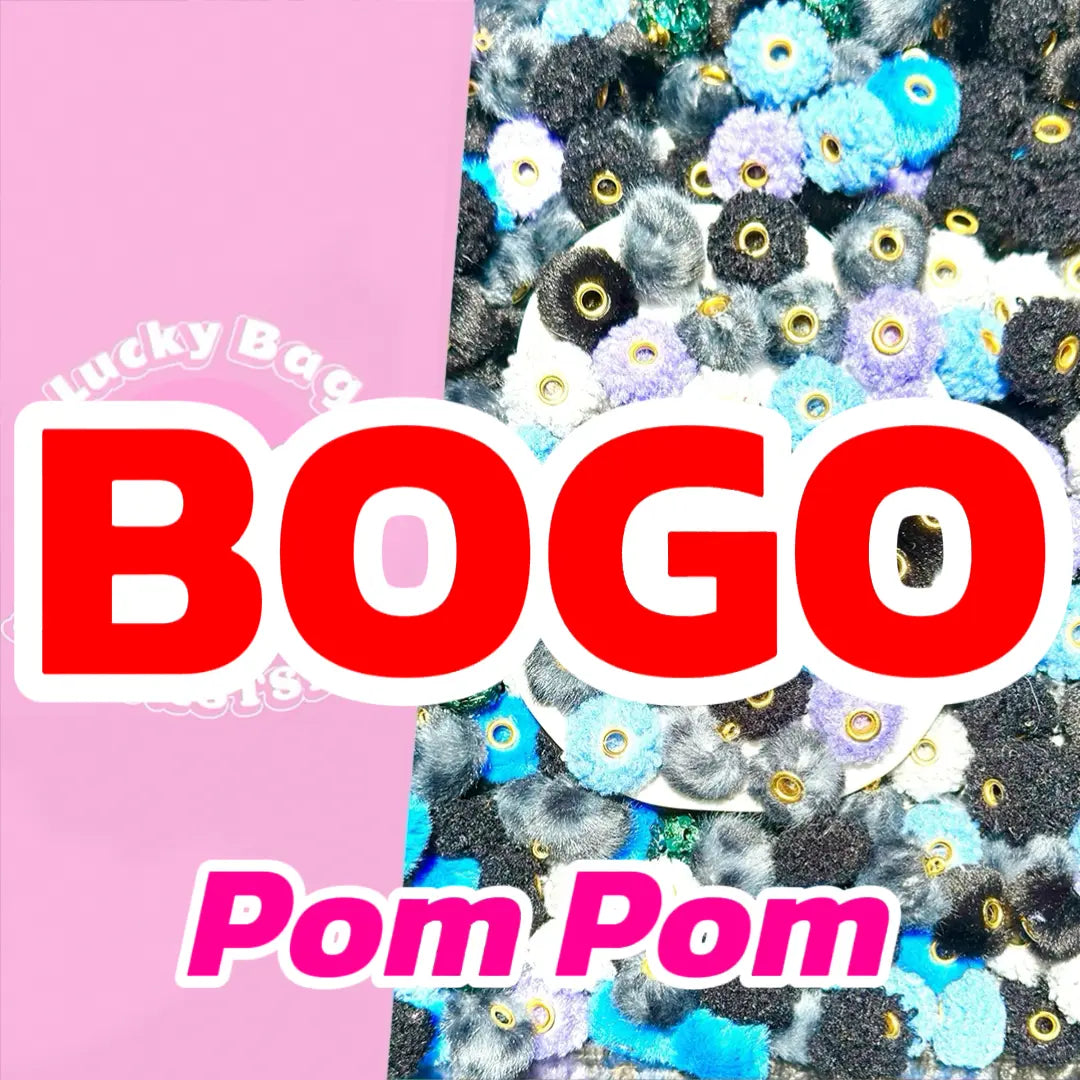 【BOGO】【New Arrival】Pom Pom Mix for Bracelet/Keychain/Pen - Open in live