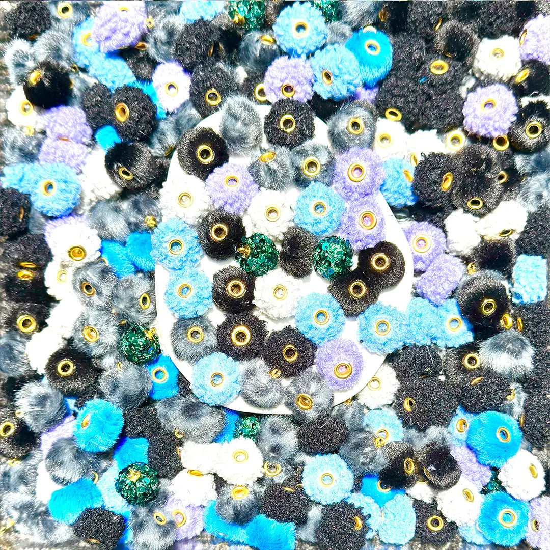 【BOGO】【New Arrival】Pom Pom Mix for Bracelet/Keychain/Pen - Open in live