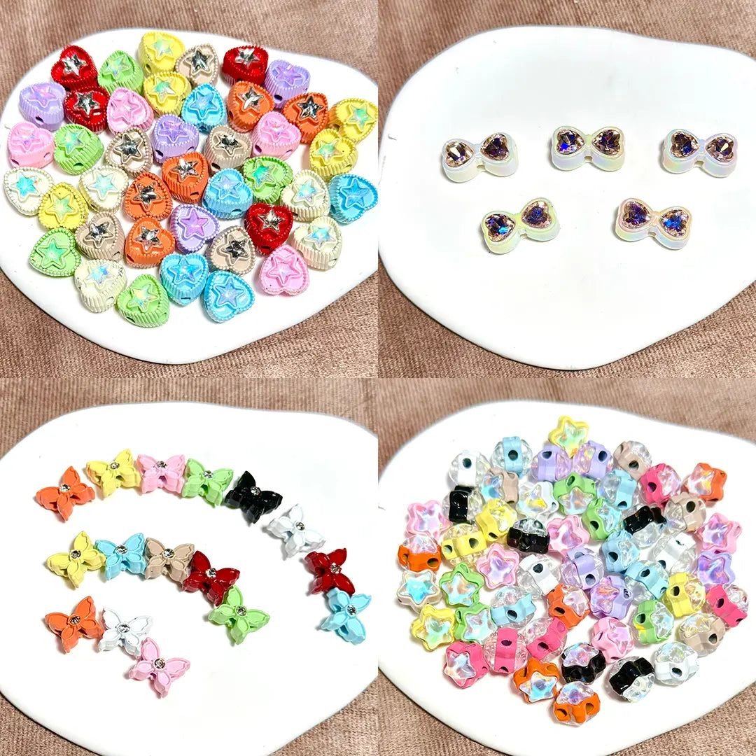 Four-Way Connector Beads Blind Bags for Keychain & Bracelet - Open in live