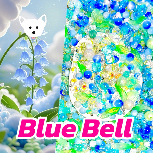Blue Bell Mix for Bracelet/Key/Phone Chain- Open in live