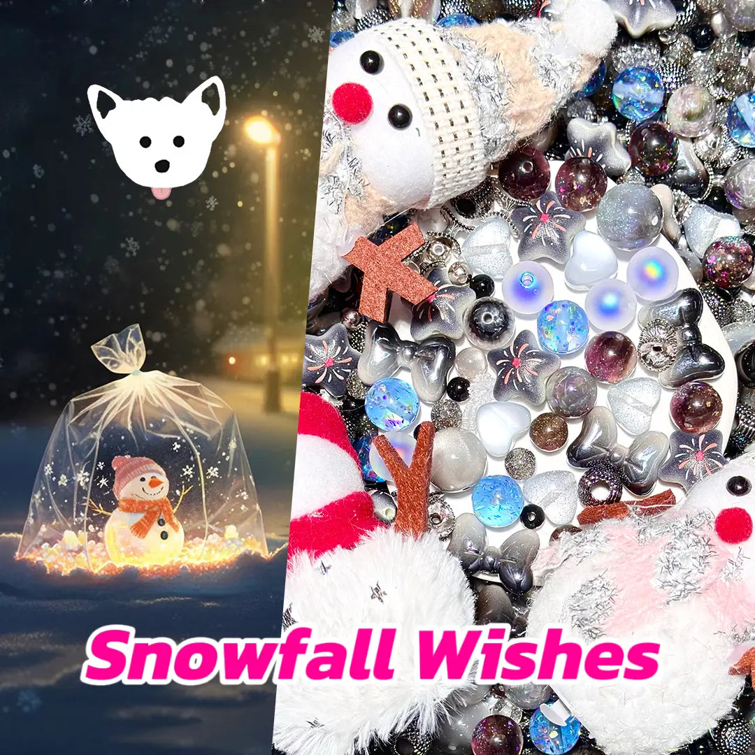 【New Arrival +1 Scoop】Snowfall Wishes for Bracelet/Phone Chain/Pen- Open in live
