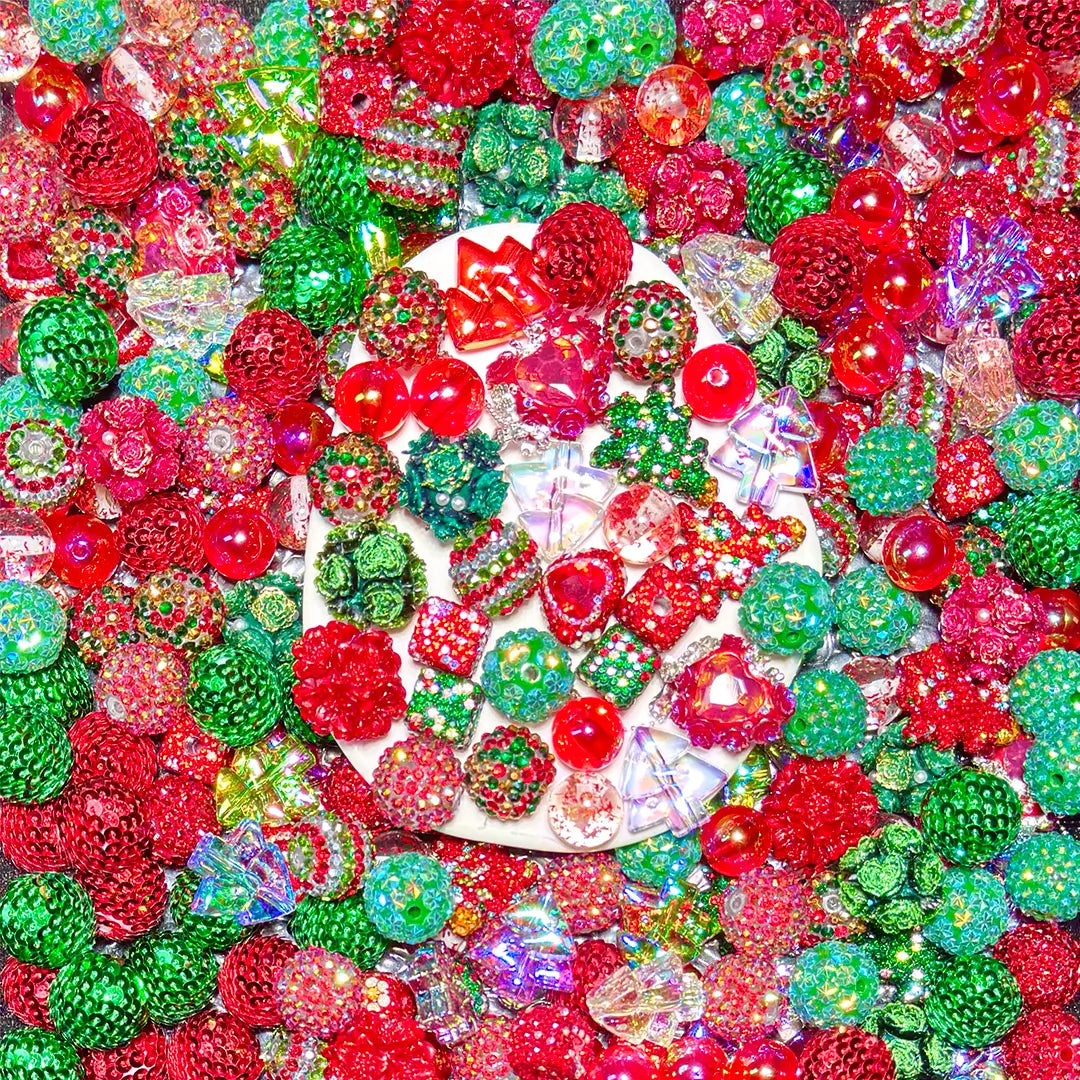 Glittering Christmas for Bracelet/Phone Chain/Pen- Open in live