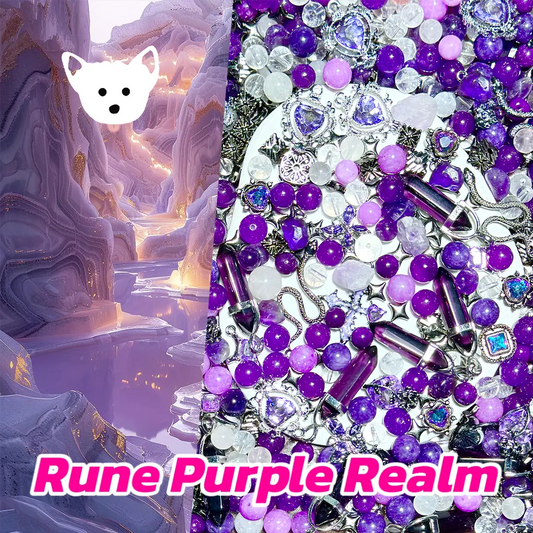 【Crystal】Rune Purple Realm for Key/Phone Chain/Bracelet- Open in live