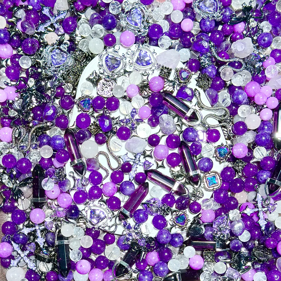 【Crystal】Rune Purple Realm for Key/Phone Chain/Bracelet- Open in live