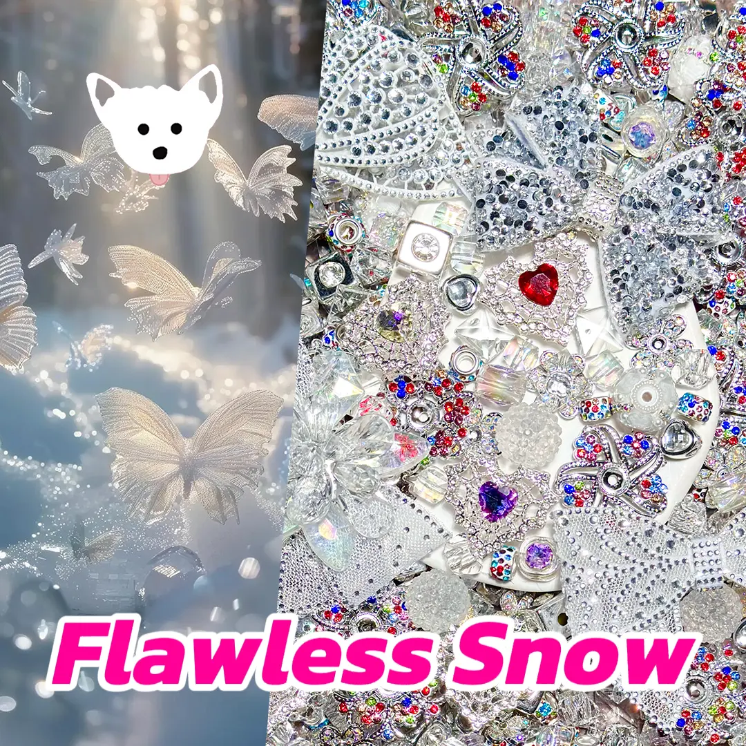 Flawless Snow for Key/Phone Chain/Bracelet/Pen- Open in live