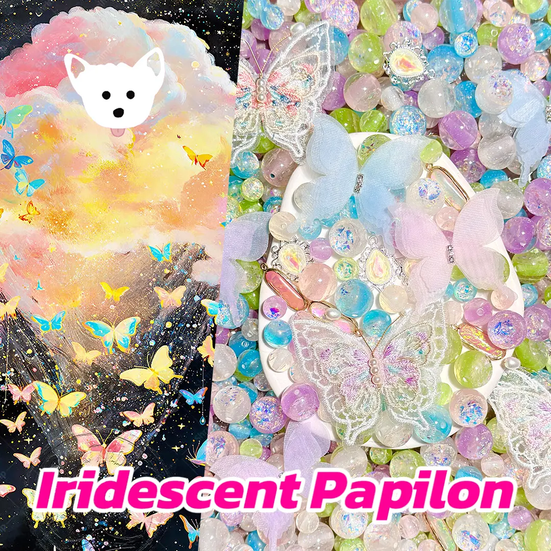 Iridescent Papilon for Dream Catcher- Open in live