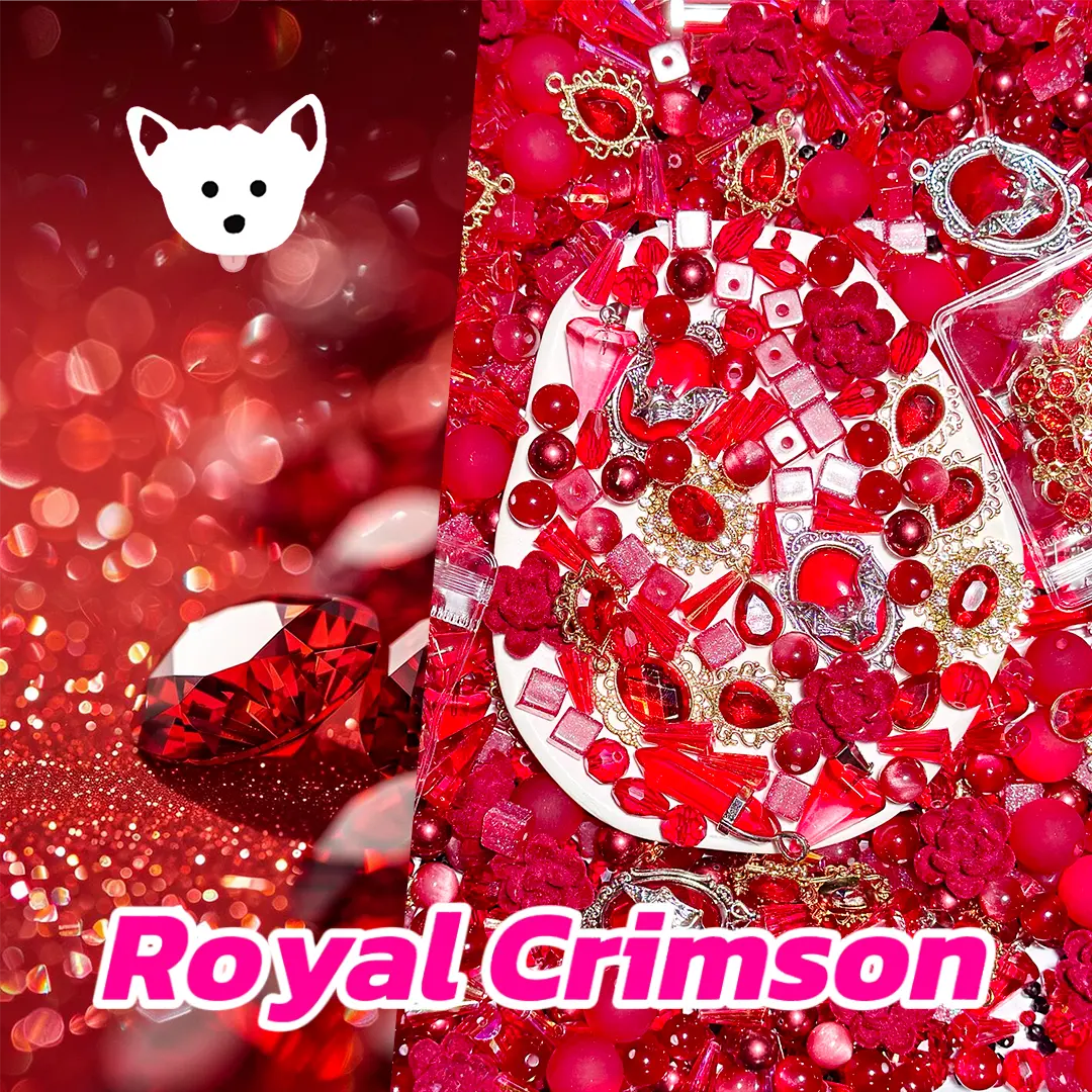 Royal Crimson for Key/Phone Chain/Bracelet/Necklace/Hanging- Open in live