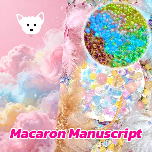 Macaron Manuscript for Key/Phone Chain/Bracelet/Hanging- Open in live