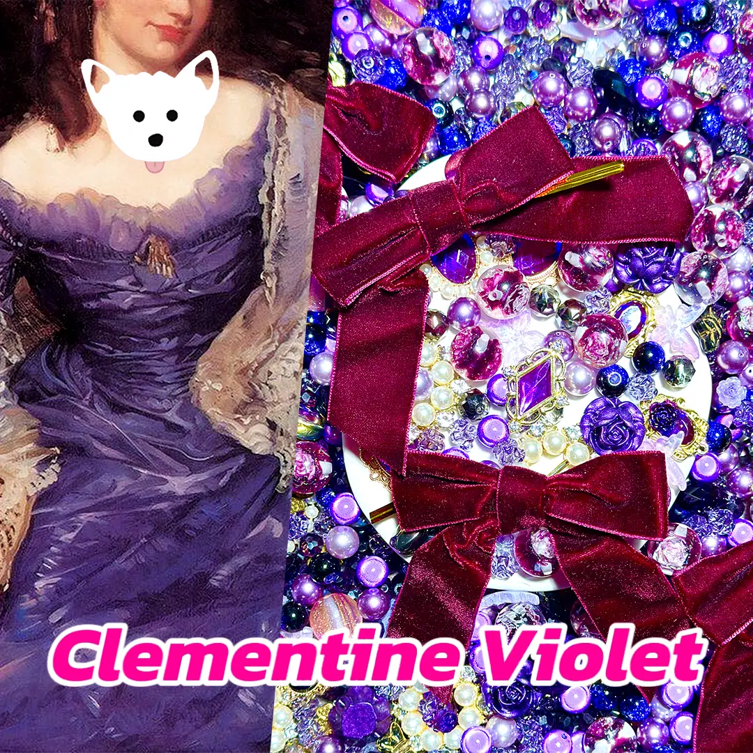 Clementine Violet for Key/Phone Chain/Bracelet/Hanging- Open in live