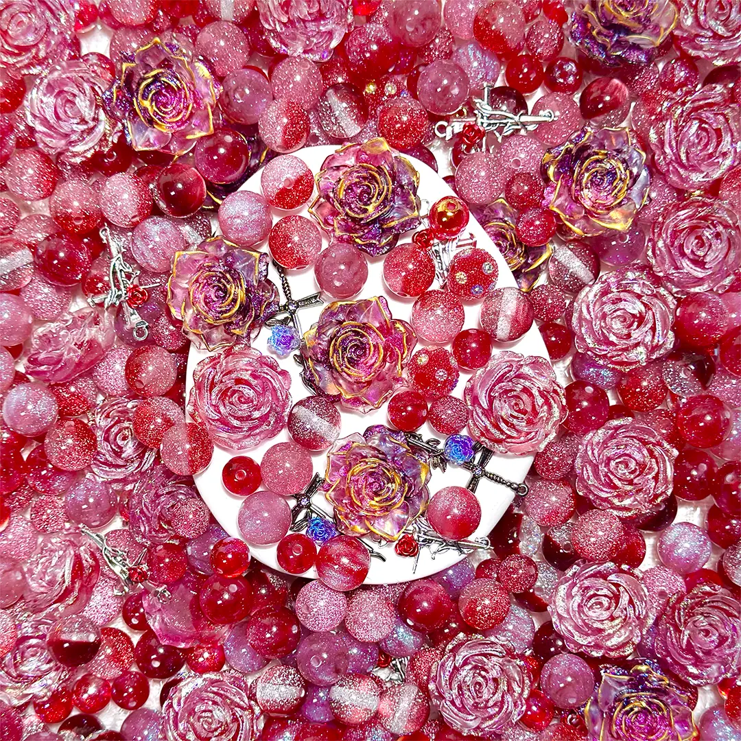 Rosy Night for Bracelet/Phone Chain/Pen - Open in live