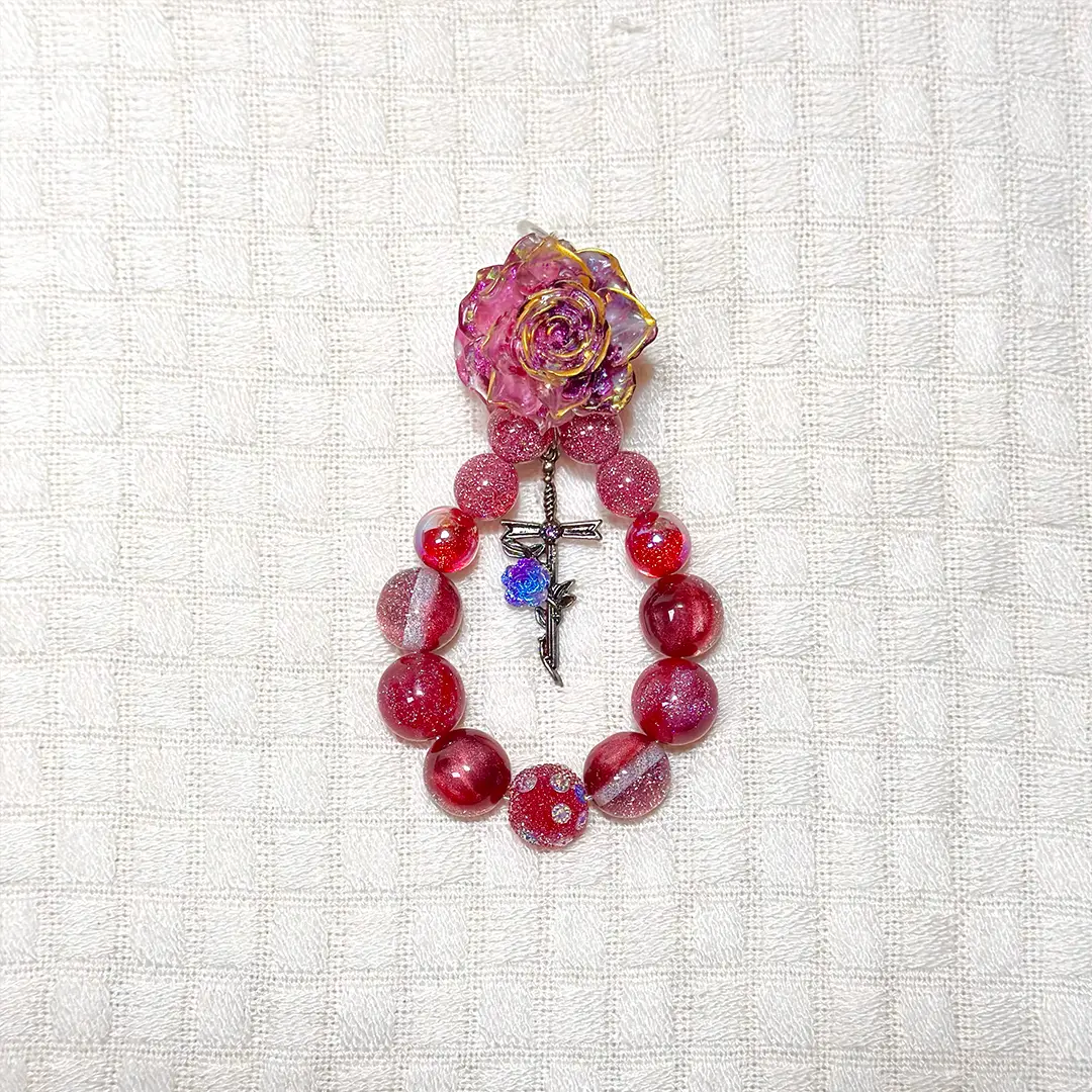 Rosy Night for Bracelet/Phone Chain/Pen - Open in live