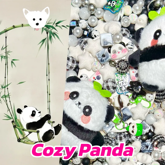 Cozy Panda for Key/Phone Chain/Bracelet/Hanging/Pen - Open in live