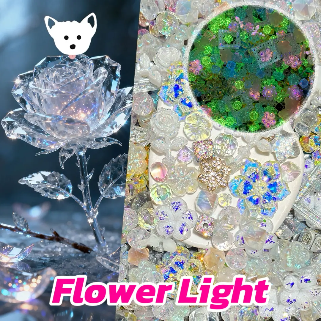 Flower Light for Key/Phone Chain/Bracelet/Hanging/Pen - Open in live