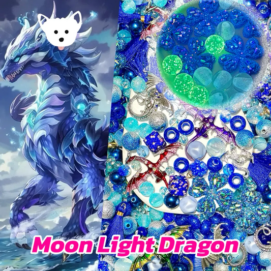 Moon Night Dragon for Key/Phone Chain/Bracelet/Hanging/Pen - Open in live